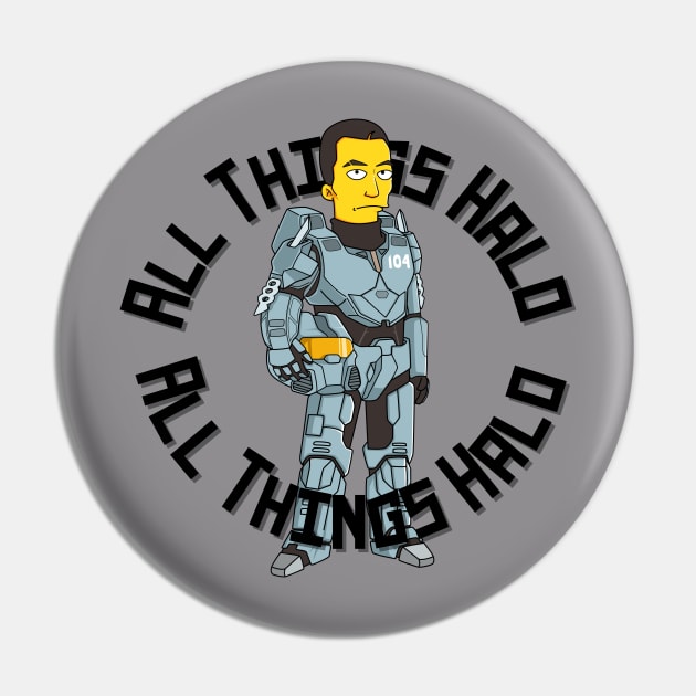 Halo x Simpsons Fred-104 Pin by All Things Halo