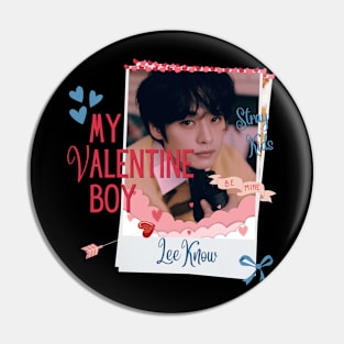 Lee Know My Valentine Boy Stray Kids Pin