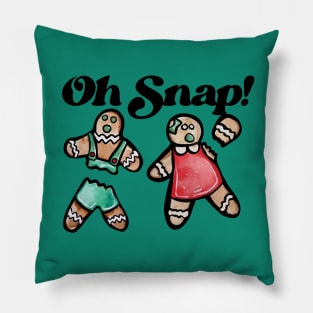 Oh Snap Gingerbread Cookies Pillow