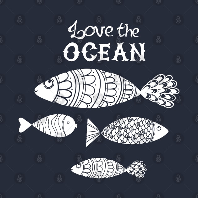Nautical lettering: Love the ocean by GreekTavern