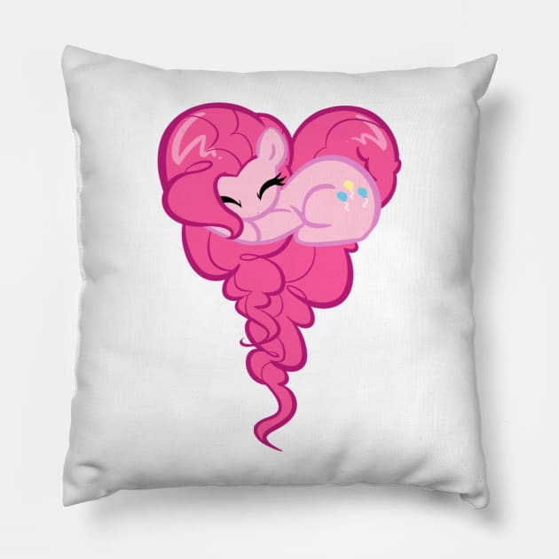 Heart Of Pinkie Pie Pillow by BambooDog