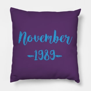 November 1989 Pillow