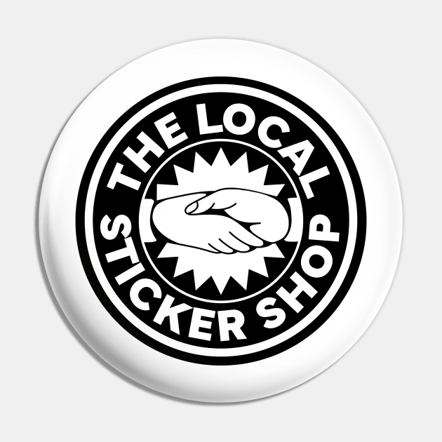 The Local Sticker Shop Black Logo Pin by The Local Sticker Shop