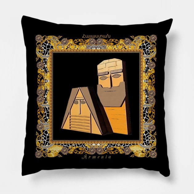 We Are Our Mountains 2  Մենք ենք մեր լեռները 2 Pillow by doniainart