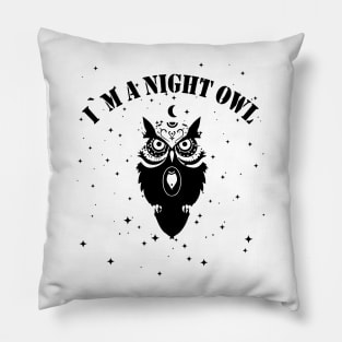 I`m a night owl Pillow