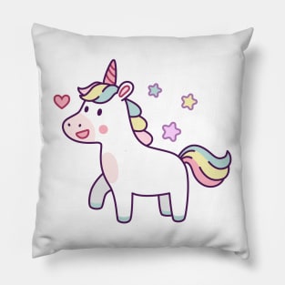 Cute Girl Unicorn Pillow