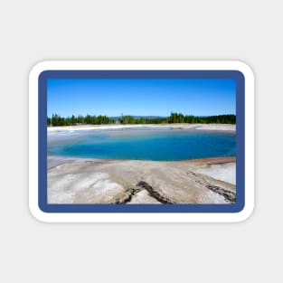 Turquoise Pool Midway Basin Yellowstone Wyoming Magnet