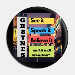 Manifest this  greatness shirt! Pin