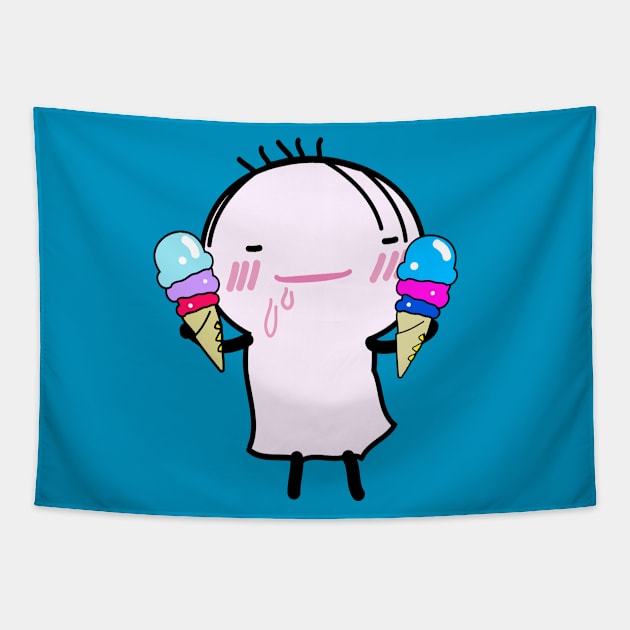 Oniong love ice cream Tapestry by CindyS