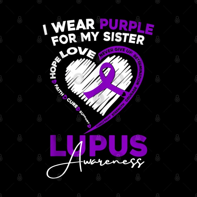 I wear purple for my sister lupus day awareness by Dreamsbabe