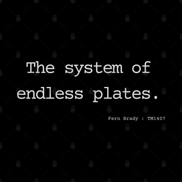 The system of endless plates. by Bad.Idea.Tuesdays