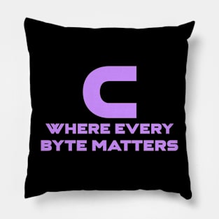 C Where Every Byte Matters Programming Pillow