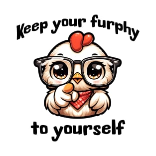 Sassy chick says Keep Your Furphy to Yourself, funny Australian slang design T-Shirt