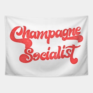 Champagne Socialist /// Retro Humorous Socialism Design Tapestry