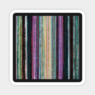 Midnight Rustic Stripes Magnet