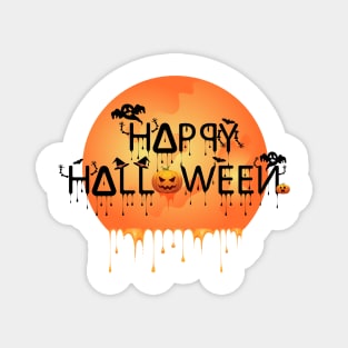 Happy Halloween - Scary Pumpkin Magnet