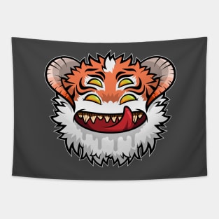 Diabolical Fuzzball (tiger) Tapestry