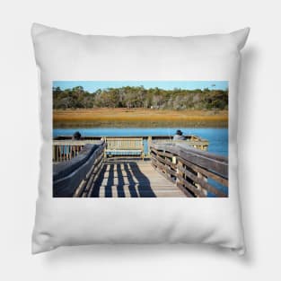 Peaceful Fishing Day Pillow