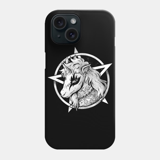 Hardcorn - Cute Evil Unicorn Gift Phone Case by eduely