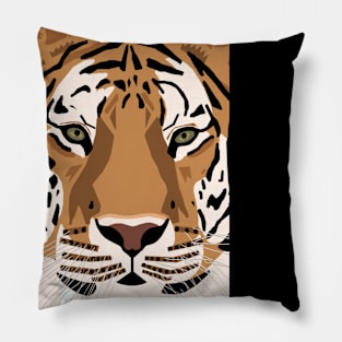 Close Up Tiger Face Pillow