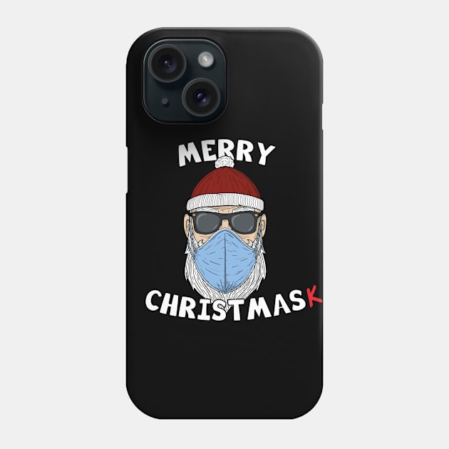 Merry Christmask - Covid Christmas Phone Case by Ratatosk