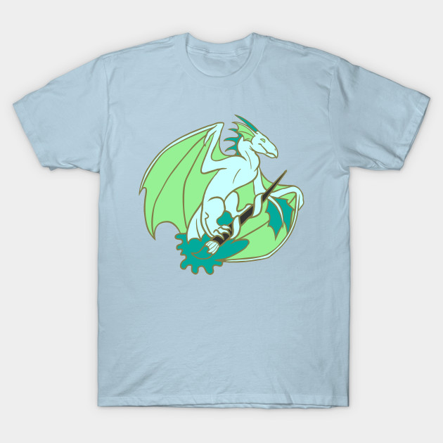 Art Dragons Paint Paint Brush Dragon T Shirt Teepublic