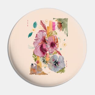 Abstract Flower Pin