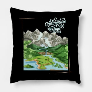 And so the adventure begins mountains nature Explore the world holidays vacation Pillow