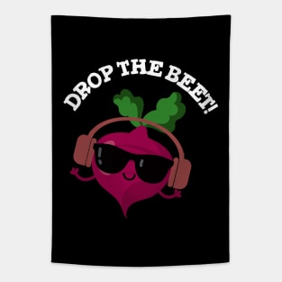 Drop The Beet Cute Music Veggie Pun Tapestry