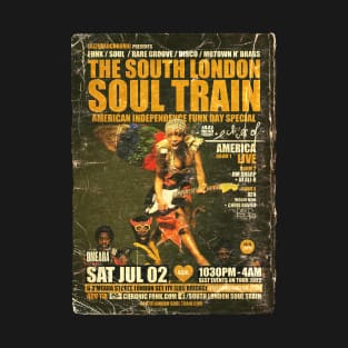 POSTER TOUR - SOUL TRAIN THE SOUTH LONDON 130 T-Shirt