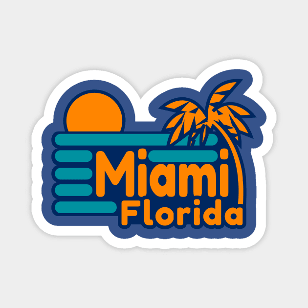 MIami Florida Magnet by Brobocop