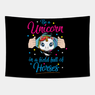 Cute Unicorn Funny Saying Pretty Rainbow Colors Fairytale Tapestry