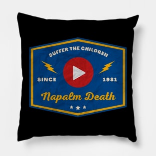 Napalm Death // Play Button Pillow