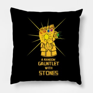 A RANDOM GAUNTLET WITH STONES Pillow