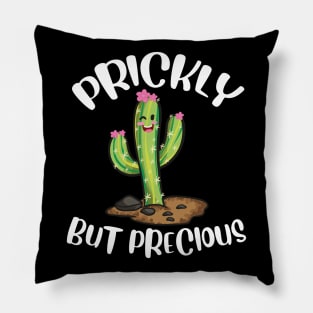 Prickly But Precious | Funny Cacti Gift | Cute Girls Cactus Pillow