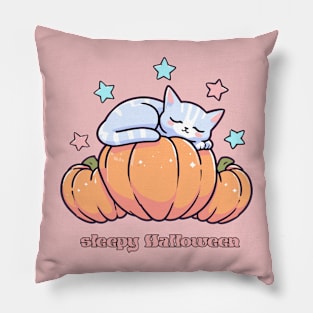 Sleepy Halloween Pillow