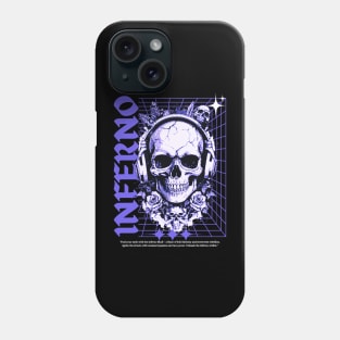 Inferno skull , streetwear skull ,Design Phone Case