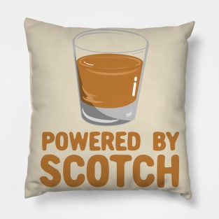 Powered By Scotch - Scotch Drinkers Gift Pillow