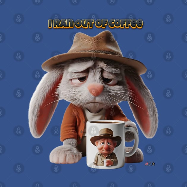 I Ran Out of Coffee Bunny by focusln by Darn Doggie Club by focusln