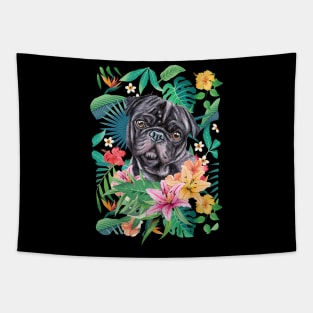 Tropical Pug 1 Tapestry