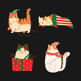 Cute Christmas Cats T-Shirt