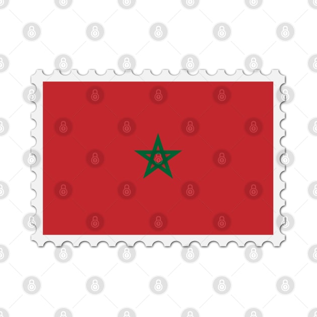 Postage Stamps of Moroccan Flag by Islanr