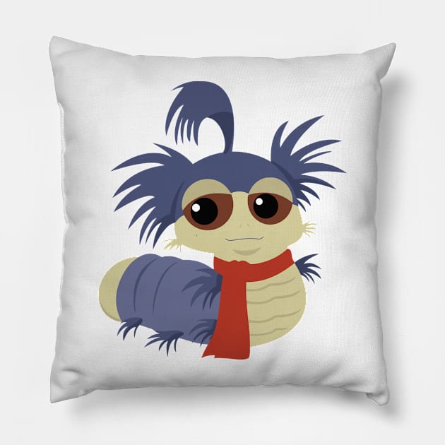 Ello! The Worm - Labyrinth Pillow by SandiTyche