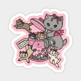 kitty cat happiness jar Magnet