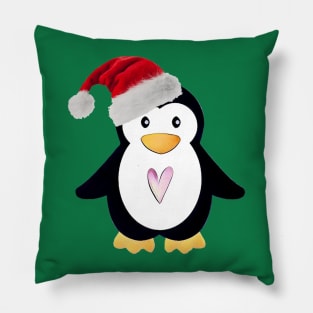 Santa Penguin Pillow