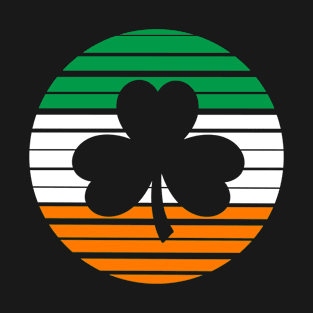 Shamrock Silhouette - Flag - St. Patricks Day T-Shirt