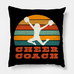 Cheer Coach with Vintage Sunset Pillow