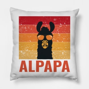 ALPAPA Alpaca Fan LlamaFathers Day Gift Funny Vintage Groovy Pillow