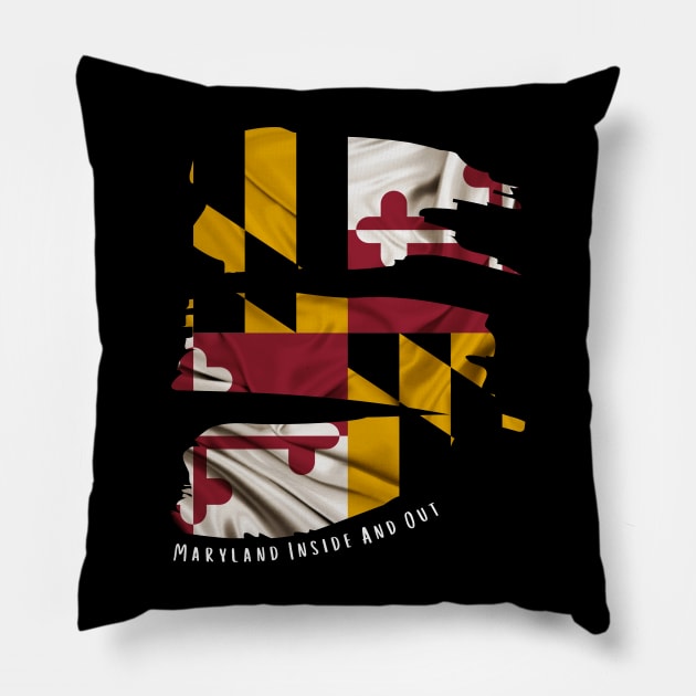 MARYLAND INSIDE AND OUT DESIGN Pillow by The C.O.B. Store