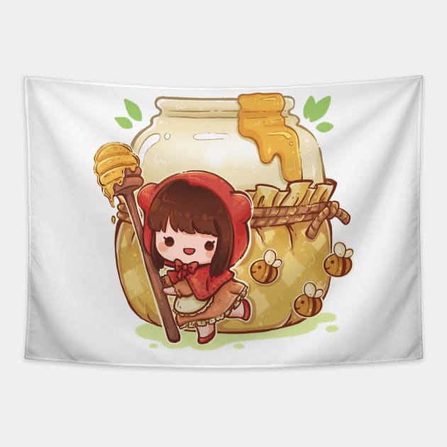 little red riding hood Tapestry by BiillustrationID